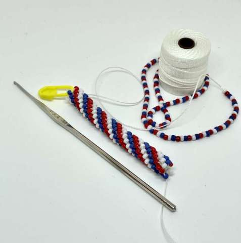  Intro to Bead Crochet by Cindy Johnson ©2025, Bead crochet, bead crochet technique class