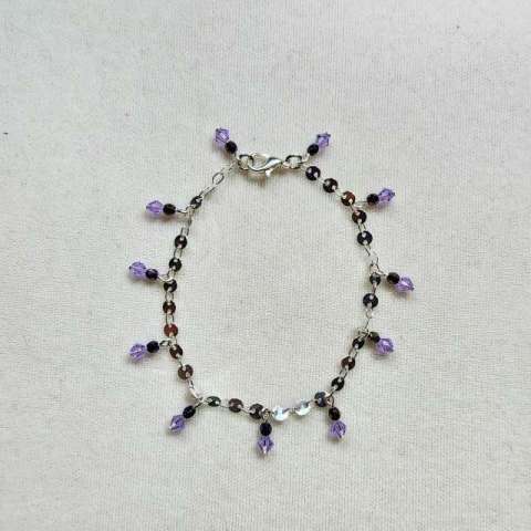 Springtime Anklet or Bracelet by Rene' Despres©2024 Anklet or Bracelet, Wire looping, Adding a Clasp & Open/Close Jump Rings	