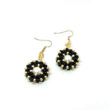 CRAW Earrings by Cindy Johnson ©2026, Cubic Right Angle Weave,