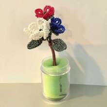 French Beaded (wire) Flowers by Charlene Furukawa©2026, Wire Shaping, French Beading, Wire Shaping Class Henderson Nevada, French Beading Class Henderson Nevada, Wire Shaping Class Las Vegas Nevada, French Beading Class Las Vegas Nevada,