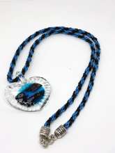My Heart Belongs to Kumi Necklace by Cindy Johnson©2024, Kumihimo necklace, Kumihimo class, Japanese braiding