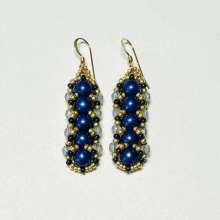 Stitch Club Class – Flat Spiral Stitch by Lori Ahlin©2024, Flat Spiral Stitch Class, Beaded Earrings, Seed beads, Beaded Earrings class, Bead Class Henderson Nevada, Bead Class Las Vegas, Jewelry Making class