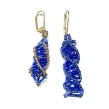 Stitch Club Class – Russian Spiral by Lori Ahlin©2024, Russian Spiral Class, Seed Beads, Beaded Earrings, Duracoat seed beads, Miyuki beads, Bugle Bead earring class, Russian Spiral Class, Beaded Earring class, Bead Class Henderson Nevada, Bead Class Las 
