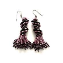 Stitch Club Class – Tubular Peyote by Lori Ahlin©2024, Peyote Stitch Class, Seed Beads, Beaded Earrings, Duracoat seed beads, Miyuki beads, Beaded earring class, Tubular Peyote class, Bead Class Henderson Nevada, Bead Class Las Vegas	