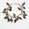 Garland Bracelet** by Corey Milliren ©2019, Wire Work, Seed Beads, Czech Glass Beads, Copper, Hand Made Findings