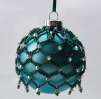 Ornament March by Valerie Catallozzi©2020, Bead Stitch, Bead Weaving Class, Ornament, Beaded Netting