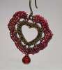 Victorian Heart by Valerie Catallozzi©2020, Bead Stitch, Bead Embroidery Stitch, Charm, Bead Weaving Class
