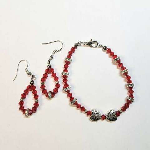 Hearts A Fire by Rene' Despres©2025 Bracelet, Wire looping, Adding a Clasp & Open/Close Jump Rings