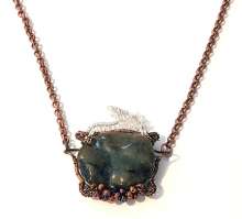 Brewing A Potion by Charlene Furukawa©2025, Wire, Wire Weaving, Wire Wrapping, Wire Class, Wire Weaving Class Henderson Nevada, Wire Weaving Las Vegas