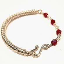 Double Take by Charlene Furukawa©2026, an original design by Charlene Furukawa All Rights Reserved taught at Bead Jungle, Henderson, NV Double Take by Charlene Furukawa©2026, Wire Coiling, Clasp-Handmade, Wire Wrapped Bead Link, Wire Coiling Class Henderson Nevada, Wire Coiling Class Las Vegas