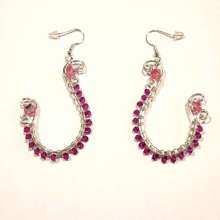 Sparkly Curved Earring Charlene Furukawa 2025, Wire wrapping, wire, , Wire Wrapping Class Henderson Nevada, Wire Wrapping Class Las Vegas, Wire Class